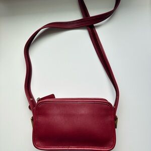 vintage coach east west top of the counter compartment bag #9167